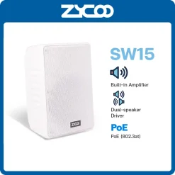 SW15 Zycoo ลำโพงติดกำแพง ระบบเสียงตามสาย Network Cabinet Speaker