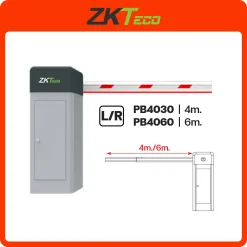 PB4030/60 L/R ZKteco ไม้กั้นทางรถยนต์ ยาว4-6เมตร