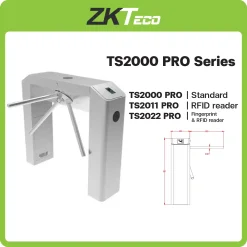 TS2000/2011/2022 ZKteco TS2000 Series เครื่องกั้นคนเข้า-ออก