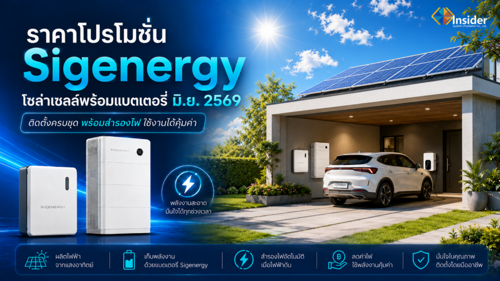 Sigenergy ราคาและโปรโมชั่น