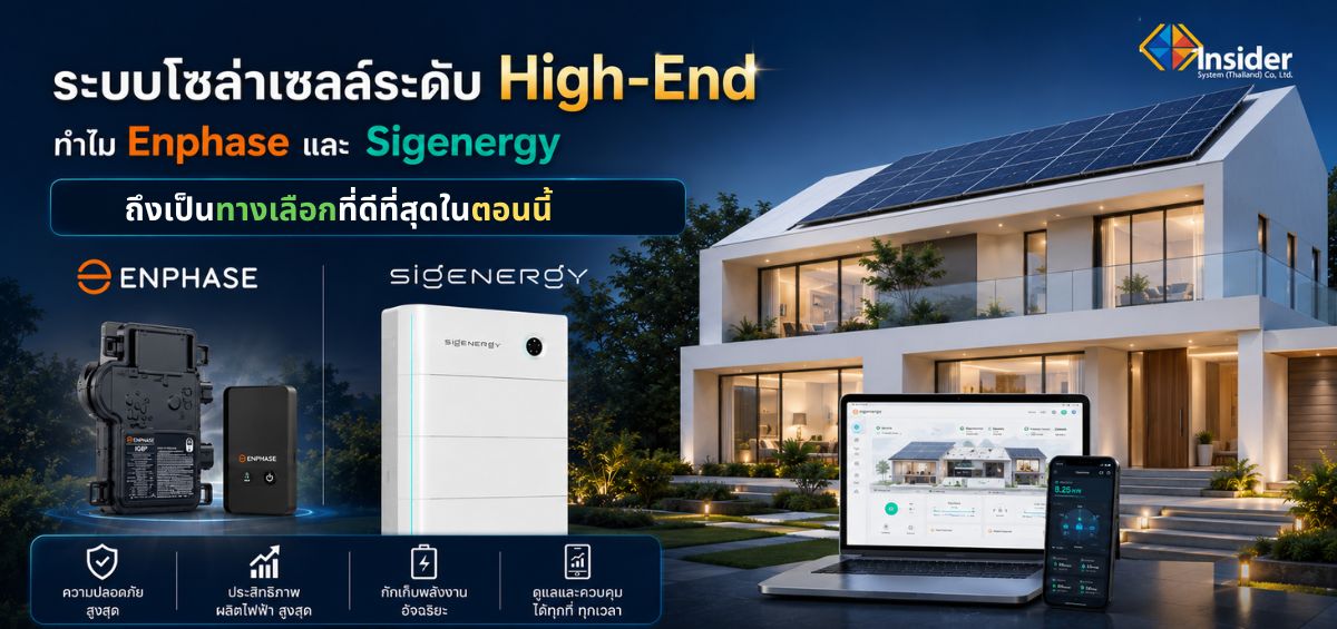 ระบบโซล่าเซลล์ระดับ High-End ทำไม Enphase และ Sigenergy ถึงเป็นทางเลือกที่ดีที่สุด ในตอนนี้?