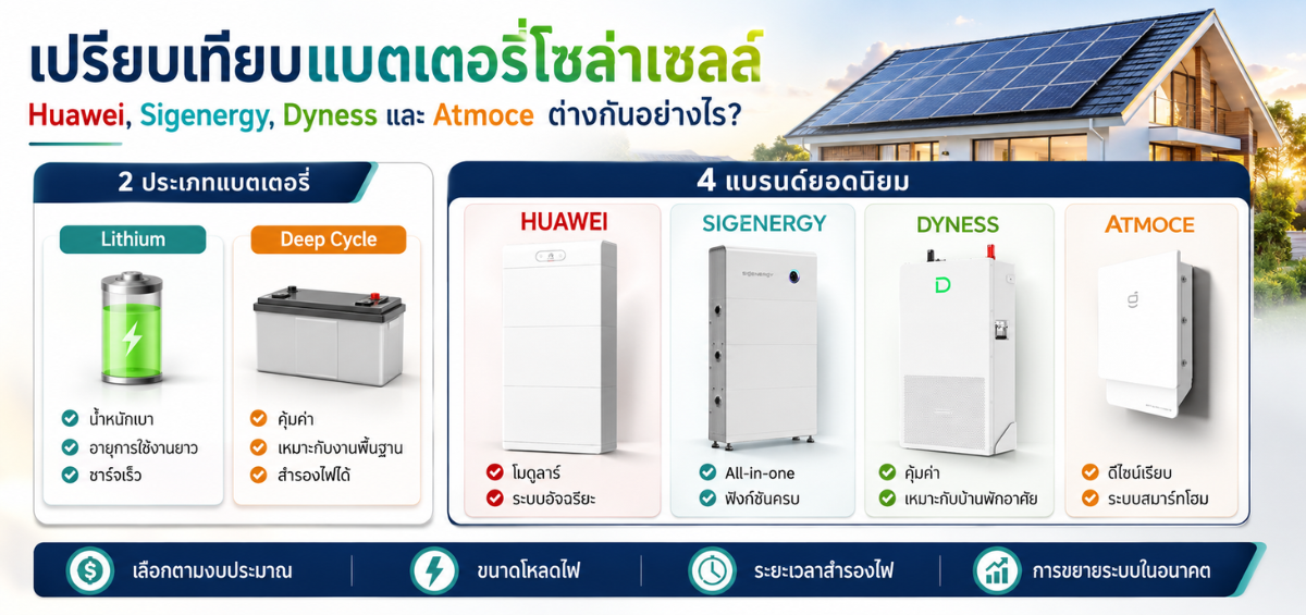 Huawei, Sigenergy, Dyness , Atmoce